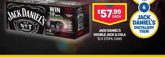 Bottlemart Jack daniel's double jack & cola offer