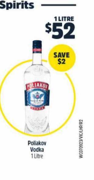 BWS Poliakov vodka offer