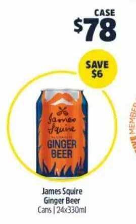 BWS James squire ginger beer offer