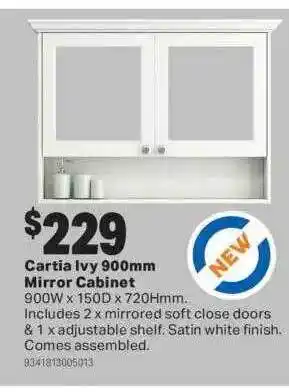 Cartia ivy mirror cabinet