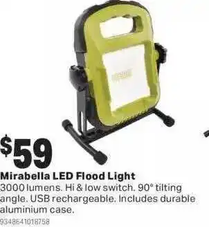 Mitre 10 Mirabella led flood light offer
