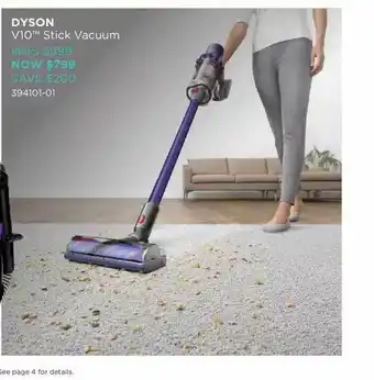 Bing Lee Dyson v10 stick vacuum offer