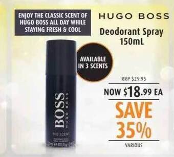 Shaver Shop Hugo boss deodorant spray offer