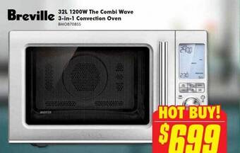 The Good Guys Breville 32l 1200w the combi wave 3-in-1 convection oven offer