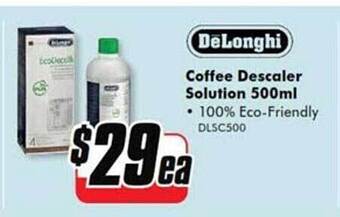 The Good Guys Delonghi coffee descaler solution 500ml offer