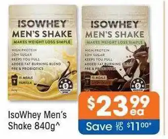 Isowhey men's shake