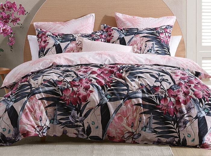 50 off logan & mason hummingbird quilt cover set offer at Spotlight
