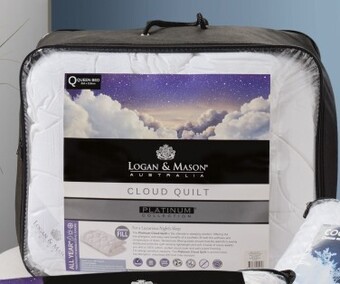 Spotlight 50% off logan & mason platinum collection cloud quilt offer