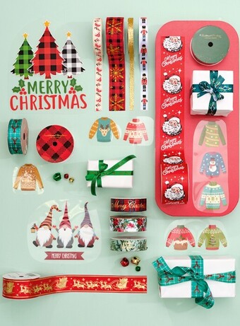 Spotlight All christmas ribbons trims & motifs offer