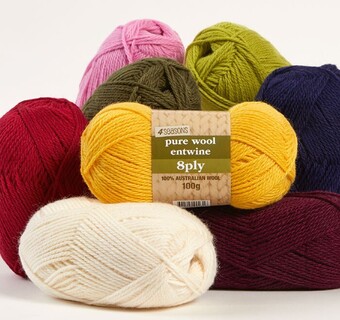 Spotlight 40% off 4 seasons pure wool entwine, 100g offer