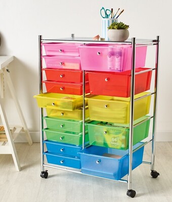 Spotlight Francheville 15 drawer rolling organiser offer