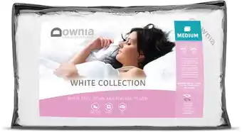 Downia white collection white duck down & feather pillow