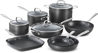 The cooks collective 8pc one hard anodised cookware set