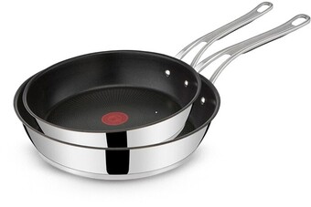 Myer Jamie oliver by tefal cooks classic stainless steel frypan set 24 and 28cm offer