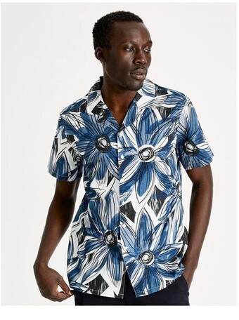 Myer Blaq short sleeve shirt - navy offer