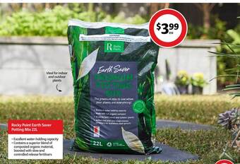 Coles Rocky point earth saver potting mix 22l offer