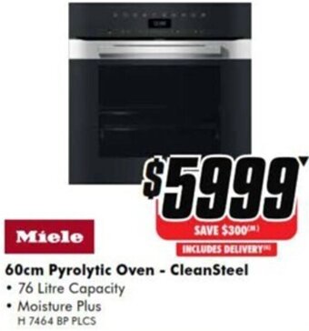 The Good Guys 60cm Pyrolytic Oven - CleanSteel offer