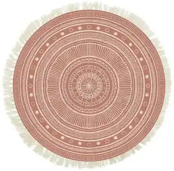 Ombre Home Wandering Nomad Printed Cotton Rug 110cm
