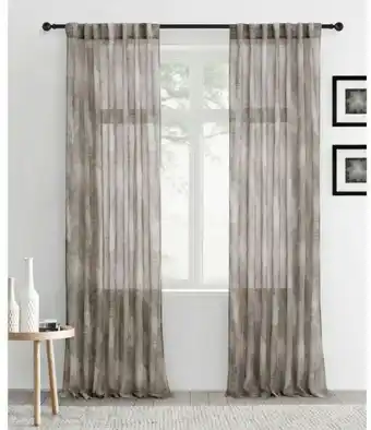 40% off Koo Botanicals Textured Go Sheer Concealed Tab Top Curtains