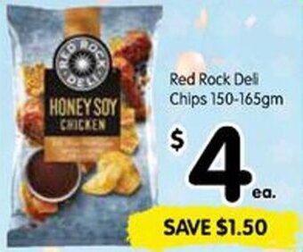 Spar Red Rock Deli Chips 150-165gm offer