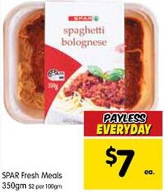 Spar Spar Fresh Meals 350gm offer