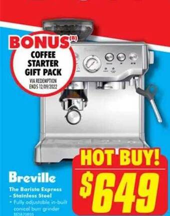 The Good Guys Breville the barista express - stainless steel offer