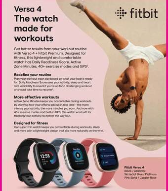 The Good Guys Fitbit versa 4 offer