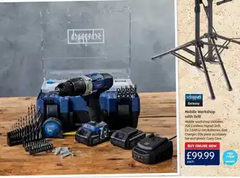ALDI Mobile workshop with drill schappach offer