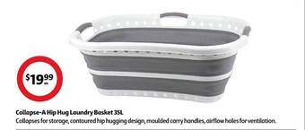 Collapse-a hip hug laundry basket 35l