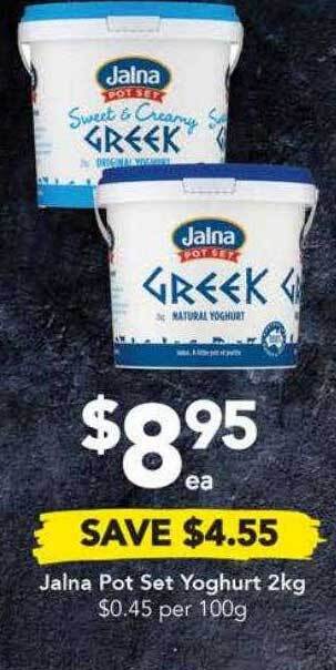 Drakes Jalna pot set yoghurt offer
