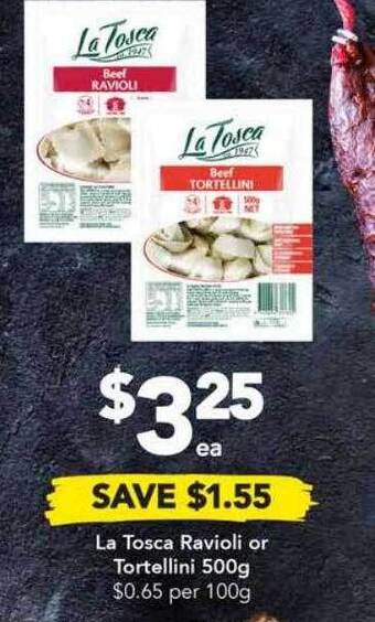 La tosca ravioli or tortellini