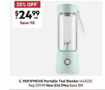Harris Scarfe Mix'n'move portable teal blender ia4022c offer