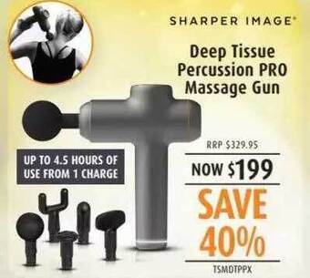 Shaver Shop Deep tissue percussion pro massage gun offer