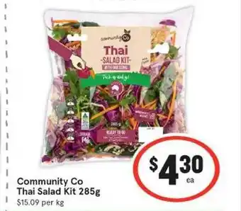 IGA Community co thai salad kit offer