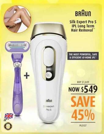 Shaver Shop Braun silk expert pro 5 ipl long term hair removal offer