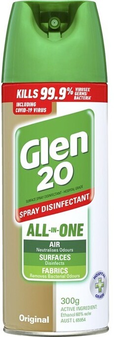 BIG W Glen 20 all-in-one disinfectant spray original 300g* offer