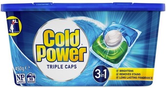 BIG W Cold power triple caps laundry detergent 30 pack offer