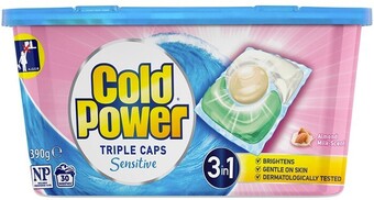 BIG W Cold power triple caps sensitive laundry detergent 30 pack offer