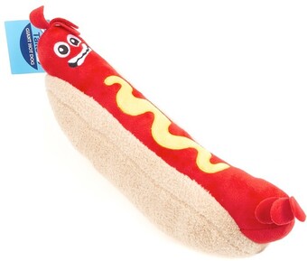 BIG W Tails giant hotdog plush dog toy offer
