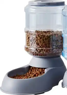 BIG W Perfect pet food dispenser 3.7l - grey offer