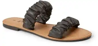 BIG W &me women's ruched two strap sandals - black offer