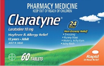 Claratyne hayfever & allergy relief 60 tablets