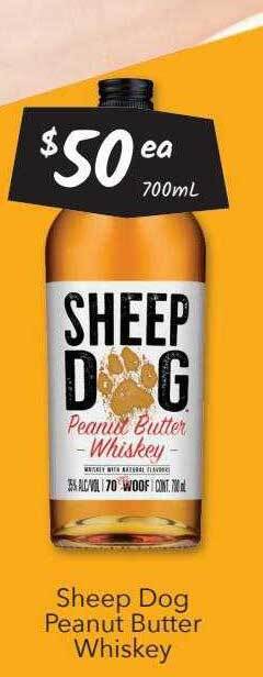 Sheep dog peanut butter whiskey