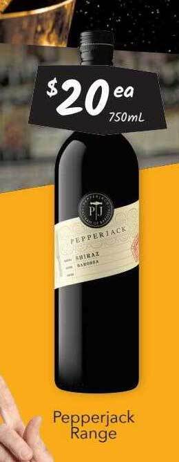 Cellarbrations Pepperjack range offer
