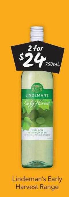 Cellarbrations Lindeman's early harvest range offer