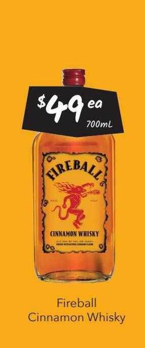 Cellarbrations Fireball cinnamon whisky offer