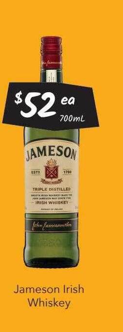 Jameson irish whiskey