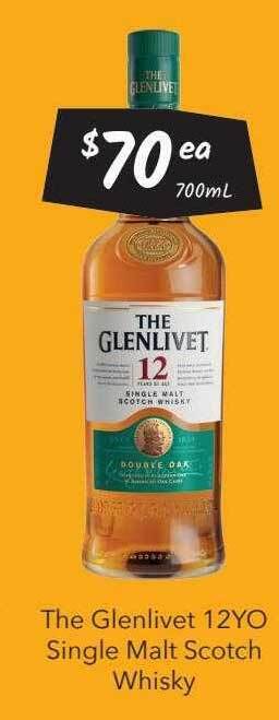 Cellarbrations The glenlivet 12yo single malt scotch whisky offer