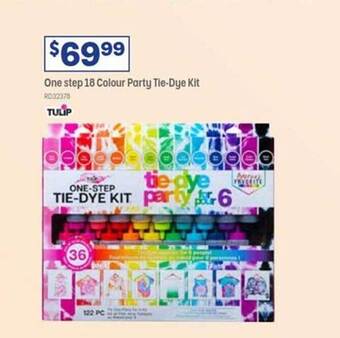 Officeworks One step 18 colour party tie-dye kit offer