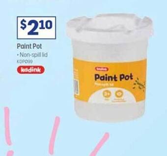Officeworks Paint pot offer